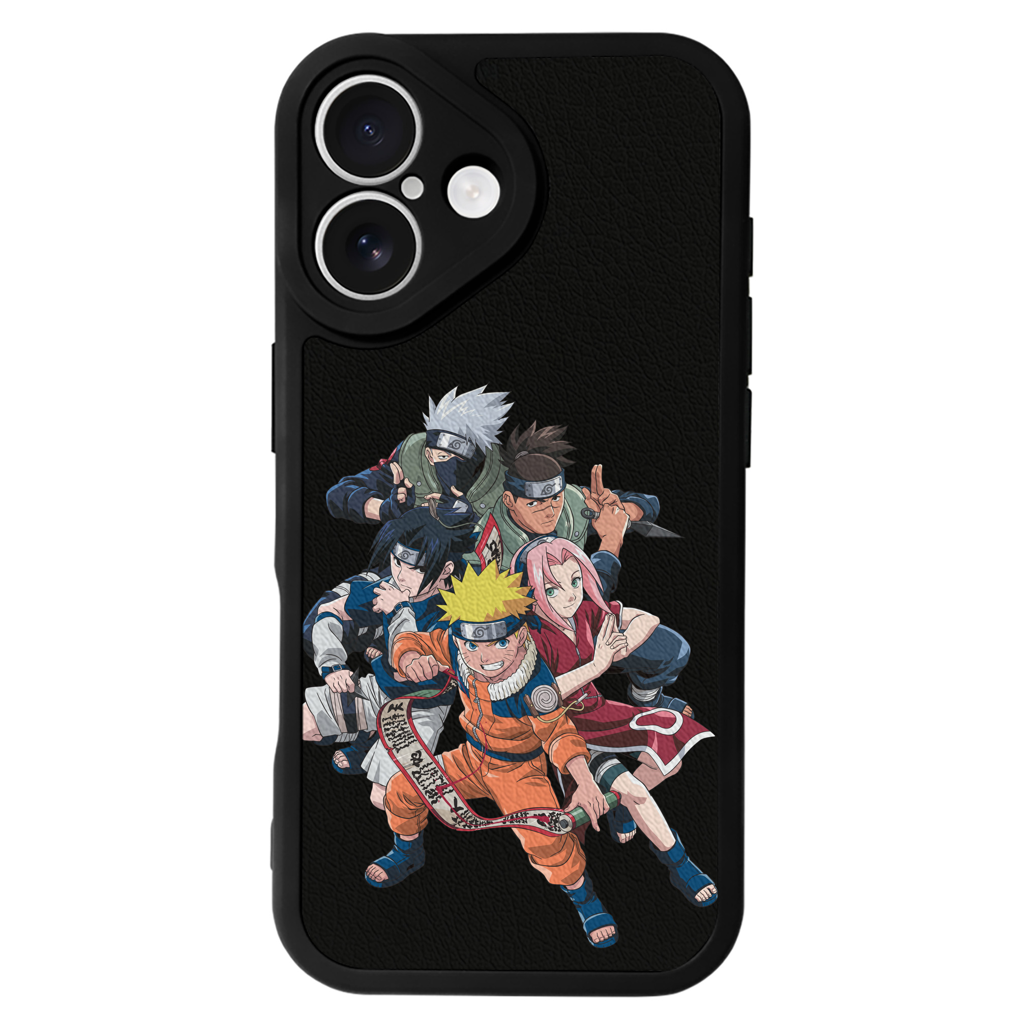 （画像用） NARUTO -ナルト- うずまき ナルト Uzumaki Naruto 【iPhone 16シリーズ対応】シリコンスマホケース（レザー調） 材質：シリコン